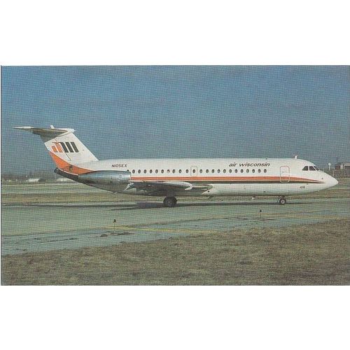 Air Winconsin BAC 111 201 AC Aircraft Postcard (A10782)