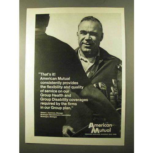 1970 American Mutual Ad - That's It!