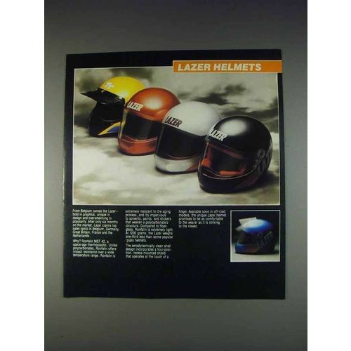 1982 Lazer Motorcycle Helmets Ad