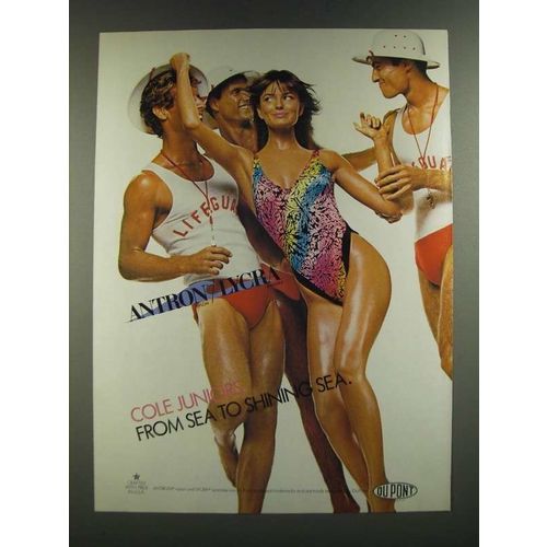 1986 Cole Juniors Swimsuit Ad - From Sea To Shining Sea