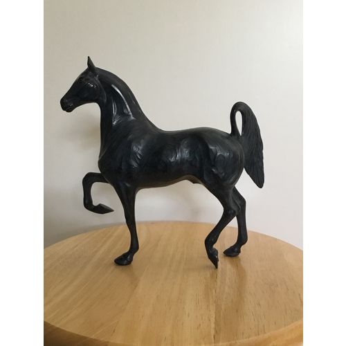 HARTLAND #888-E VINTAGE WOODCUT EBONY 3 GAITER HORSE