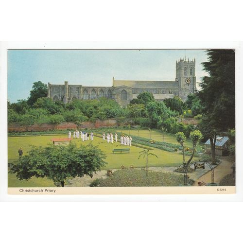 Christchurch Priory Dorset Postcard C5215