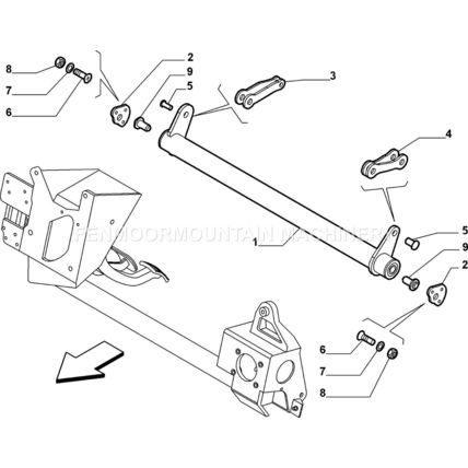 Fiat stilo brake lever parts 71730419 Genuine Fiat