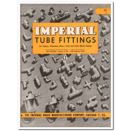 Imperial Brass Mfg Company 1945 vintage metal catalog tube fittings