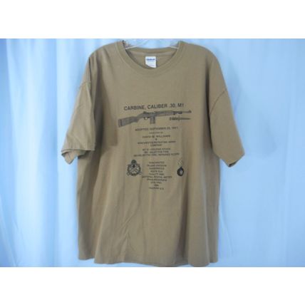 M1 Carbine Rifle T Shirt XL Gildan Military Arms War Battle WWII Firearms