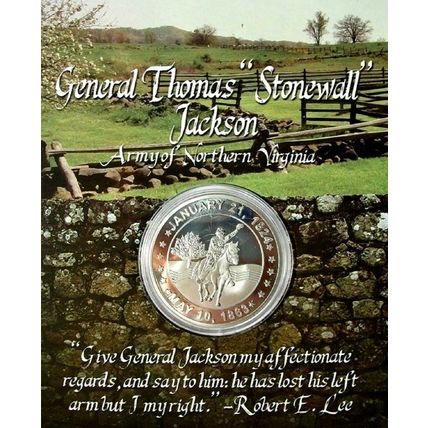 General Thomas Stonewall Jackson Army of Northern Virginia Coin