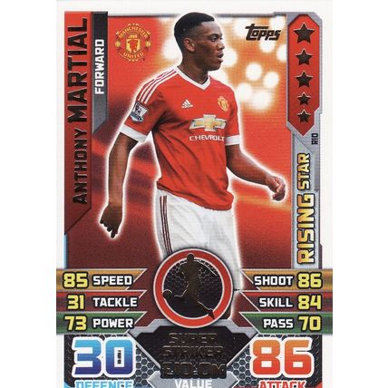 Match Attax 2015/2016 Extra R10 Anthony Martial Manchester United