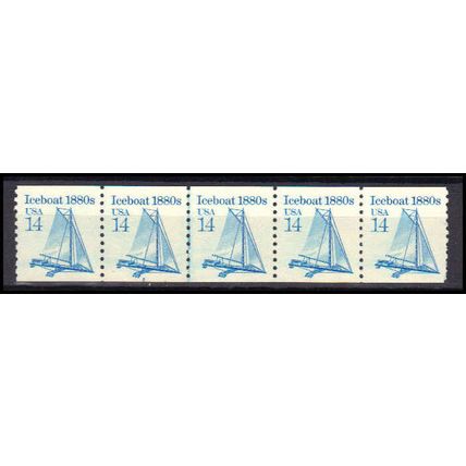 2134 14c Iceboat Very Fine MNH Dry Gum PNC 2/4+1 Z5730