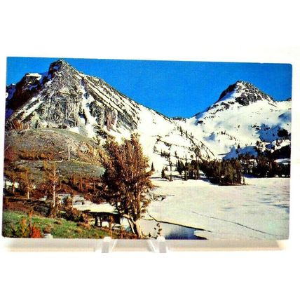 Vintage Postcard Wallowa Mountains Oregon Winter Snow (A4)