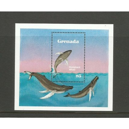 Grenada 1983 Save The Whales Unmounted Mint Miniature Sheet SG MS 1236