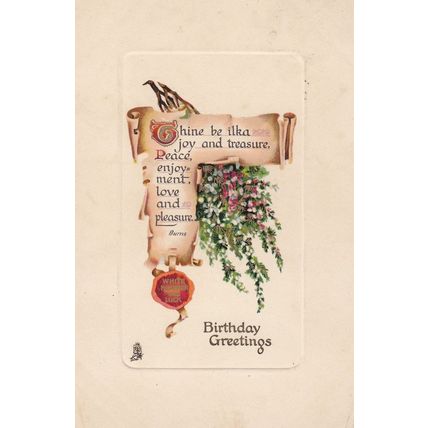 Welscombe Railway Station 1910 Postmark Birthday Greetings Postcard