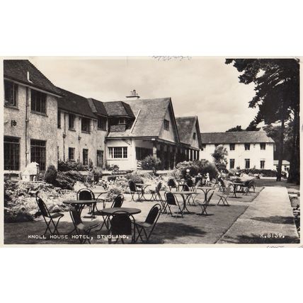 Knoll House Hotel Studland Dorset Real Photo Postcard