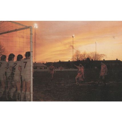 Worthing Sussex Football Club vs Carshalton in Dec 1985 Postcard