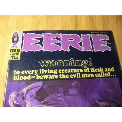 EERIE # 15!! June 1968! VF/NM!! $75.00 obo!