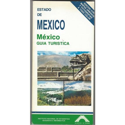 Vintage 1987 Mexico Guia Turistica Spanish Brochure