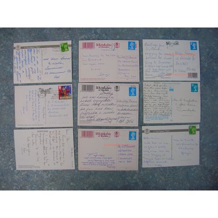 9 old Scottish (Scotland) Postcards – Berriedale, Tomintoul, Arran, Ayr etc.