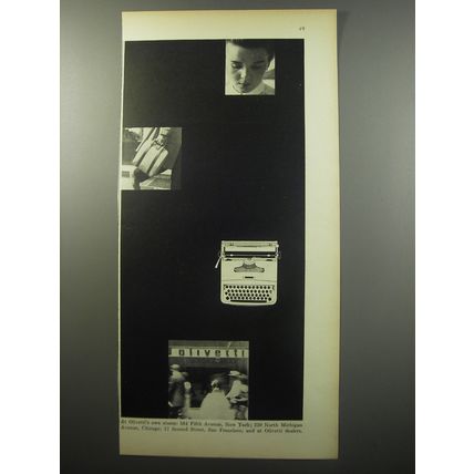 1955 Olivetti Typewriter Ad - At Olivetti's own stores