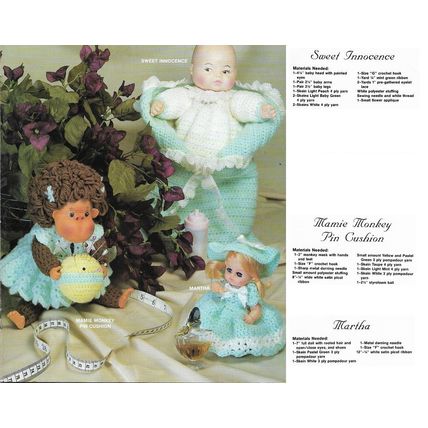 MM841 Crochet Festival Booklet Charming Doll Collection 11 Dolls Circa 1983