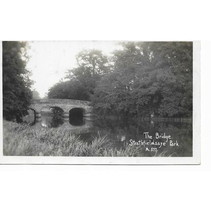 The Bridge - Stratfieldsaye Park - Reading - Hampshire Postcard (136ED)