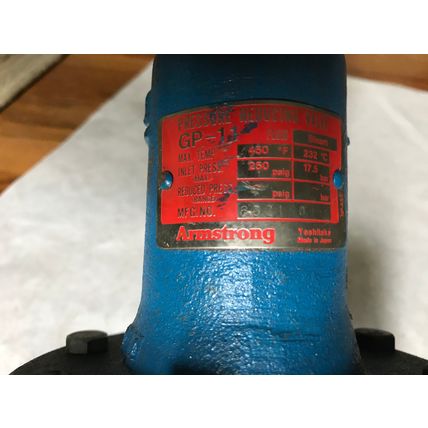 NEW ARMSTRONG GP-11 PRESSURE REDUCING VALVE ,AG
