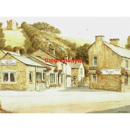 Island, Castleton, Peak District, Derbyshire, Grosvenor Postcard