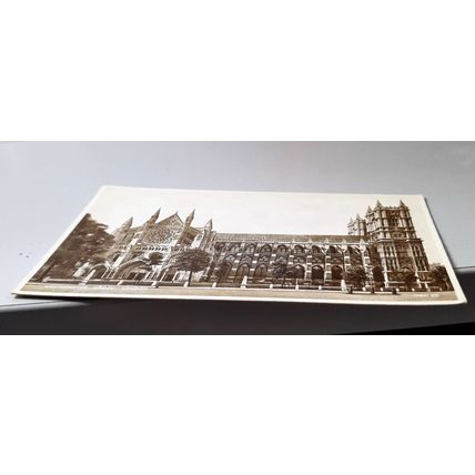 WESTMINSTER ABBEY LONDON : VALENTINE'S POSTCARD : 1892 ~