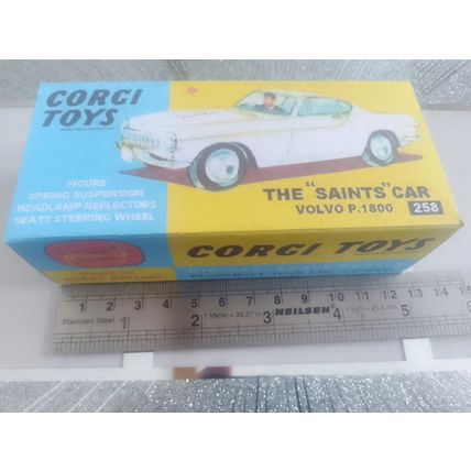 Corgi - 258 - VOLVO P1800 - Promotional Oversize - Replica / Repro Box