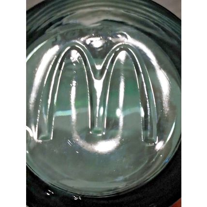 Vintage McDonald's 1948 Famous 15 Cent Hamburgers Green Collector Glass Set of 2