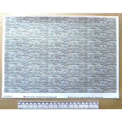 Papier "brique rustique" - pour HO gauge-échelle 1:87-A4