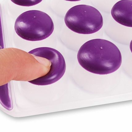 Easy Pop Out ICE CUBE TRAY 21 Round Slots Silicone Mould Jelly Shots/Chocolate