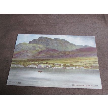 Valentines Art Postcard - Ben Nevis / Fort William - Artist Edward Thompson N2
