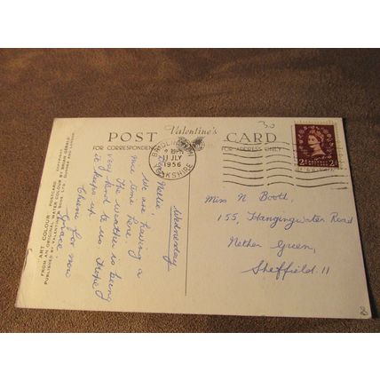 1950s Postcard - Parade, Bridlington Yorkshire - Artist Brian Gerald / A489