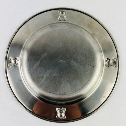 Briar Patch Teddy Bear Stainless Steal Baby Food Dish Bowl