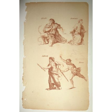 1786 - Affright, Reverence, Authority, Terror .. from The Artist's Repository
