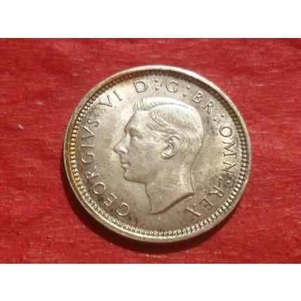 1942 George VI threepence.