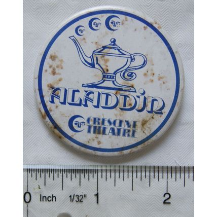 c.1980/90s Badge - Crescent Theatre, Aladdin