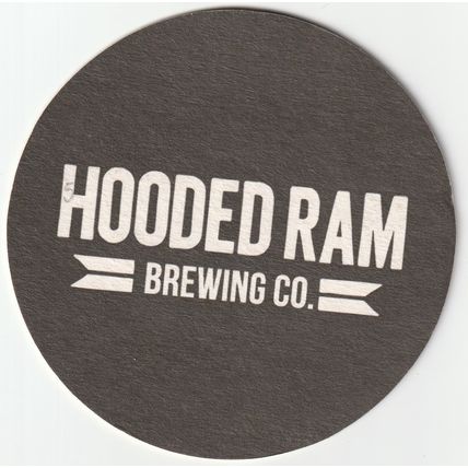 BEER MAT - HOODED RAM BREWING CO (DOUGLAS, ISLE OF MAN) - (Cat No 005) - (2017)