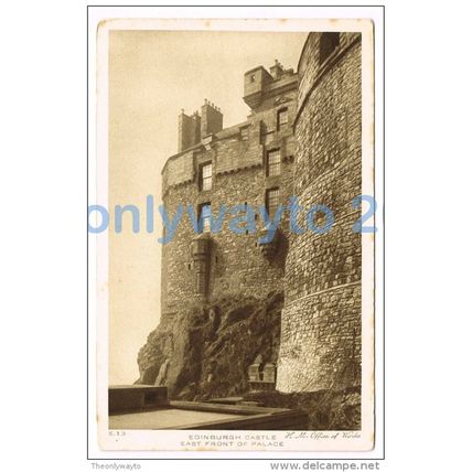 EDINBURGH CASTLE, EAST FRONT OF PALACE, SCOTLAND, 1910/20s?, Postcard