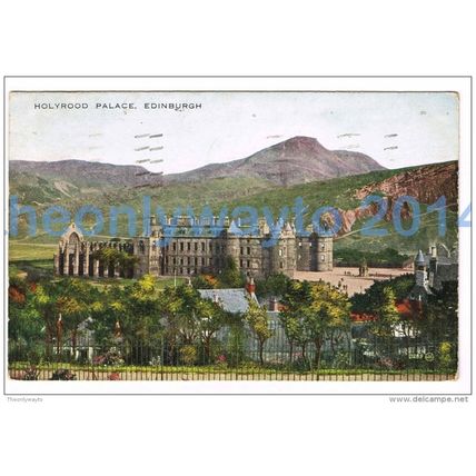 HOLYROOD PALACE, EDINBURGH, SCOTLAND, 1928, Postcard