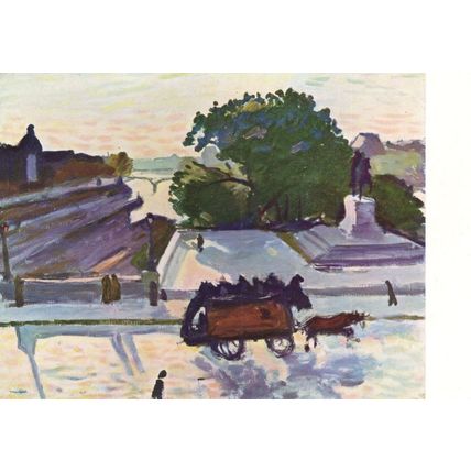 Albert Marquet De Pont Neuf In The Sun Painting Postcard