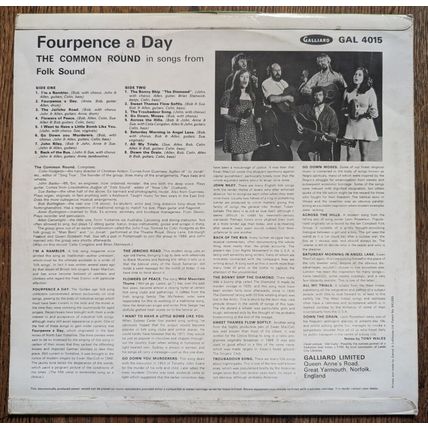 FOURPENCE A DAY The Common Round Folk Sound LP 1971 Galliard vinyl record UK