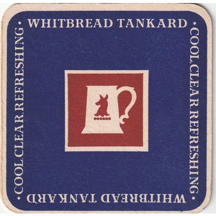 BEER MAT - WHITBREAD BREWERY - WHITBREAD TANKARD - (Cat 155) - (1969)