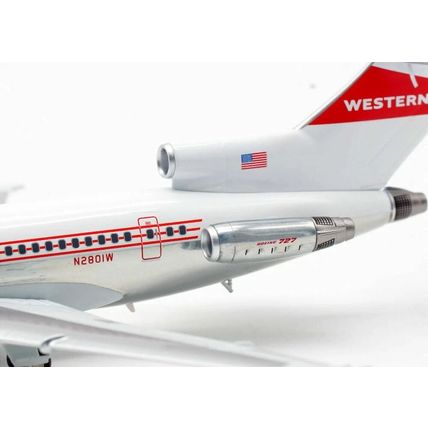 INFLIGHT 200 IF722WA0920P 1/200 WESTERN AIRLINES B727-247 N2801W POLISHED W/STD