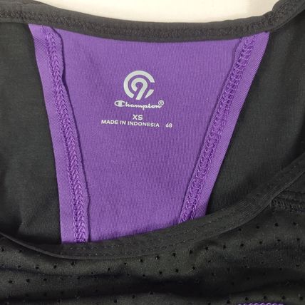 Champion C9 Women's Workout Tank Top Black/Purple Size XS