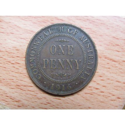 Australia 1916i (Calcutta) 1 Penny Coin