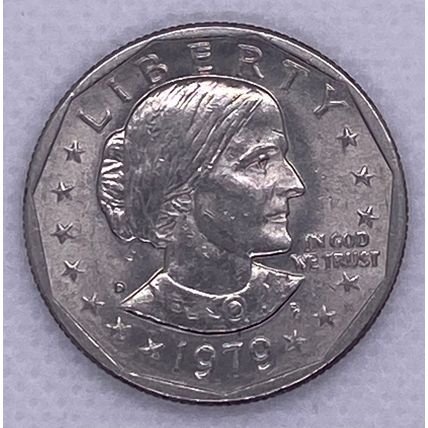 1979 Susan B Anthony Liberty FG Frank Gasparro One Dollar Coin