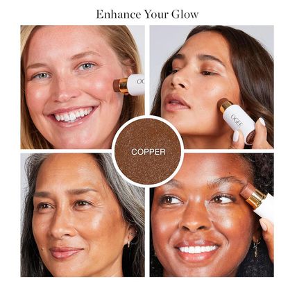 Ogee Sculpted Face Stick (COPPER - RADIANT COCOA) Certified Organic Bronzer Stic