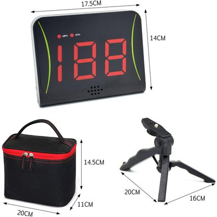 DRM Hands-Free Speed Radars, Multi-Sports Radar Gun for Baseball/Lacrosse/Soccer