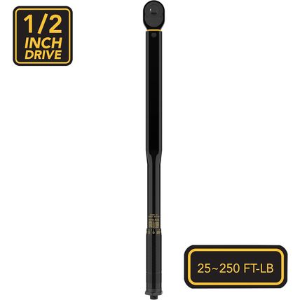 LEXIVON 1/2-Inch Drive Click Torque Wrench 25-250 Ft-Lb/33.9-338.9 Nm (LX-184)