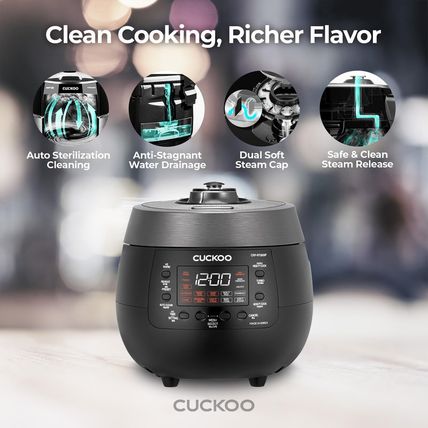 CUCKOO CRP-RT0609FB 6-Cup (Uncooked) / 12-Cup (Cooked) Twin Pressure Rice Cooker